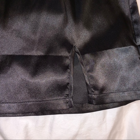 Shein Split Hem Satin Skirt - Picture 4 of 11